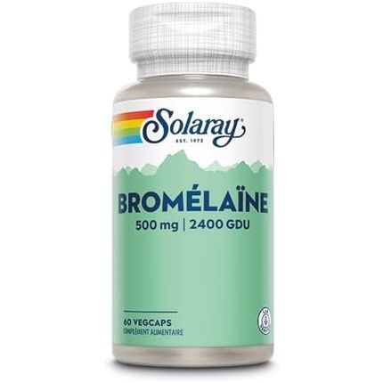 Solaray Bromelain 500Mg 2400 Gdu Digestion & Drainage 60 Vegcaps