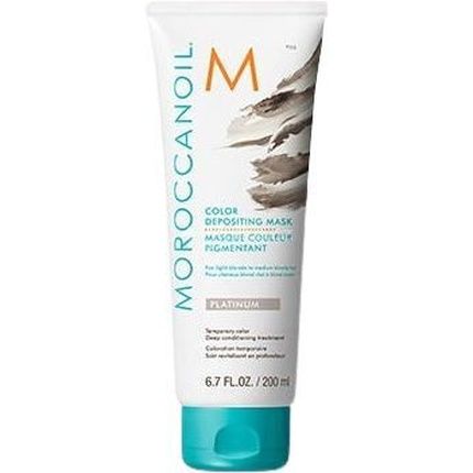 Moroccanoil Color Depositing Mask Platinum 30 Ml Toning Hair Mask - Image 3