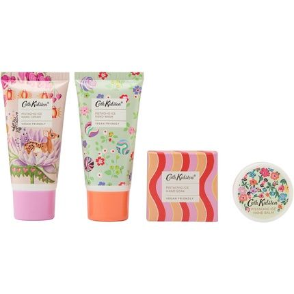 Cath Kidston Carnival Parade Hand Care Tin Hand Cream 30Ml Hand Wash 30Ml Hand Soak 30G Hand Balm 9G Gift Set
