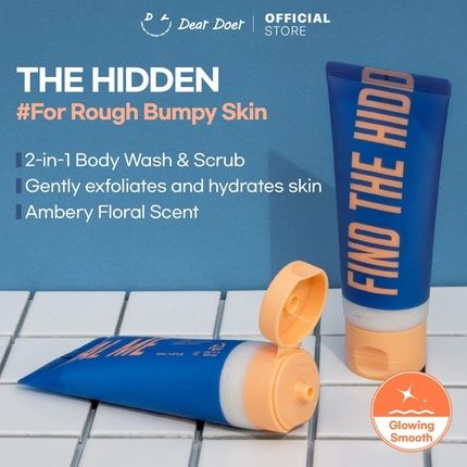 Dear Doer The Hidden Body Scrub & Wash In Tube - Moisturizing 2-In-1 Scrub - Image 3