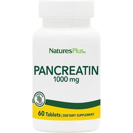Naturesplus Pancreatin 1000Mg Natural Digestive Enzyme Supplement 60 Tablets