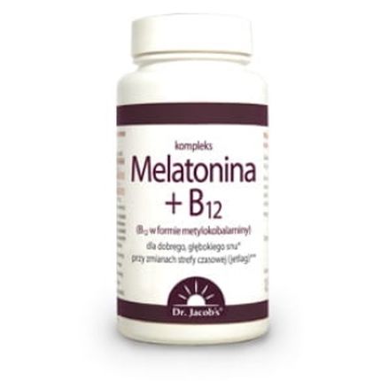 Dr Jacobs Melatonin + B12, 60 Tablets - Long Term Support