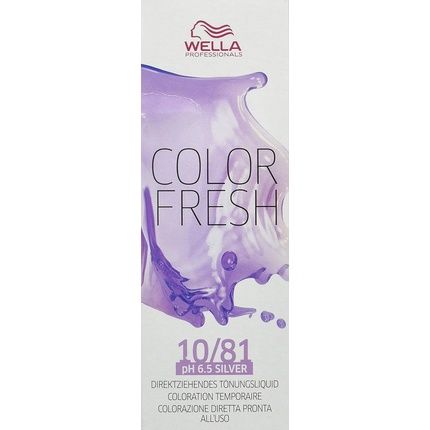 Wella Colour Fresh Semi-Permanent Hair Colour 10/81 Light Blonde Perl-Asch 0.098Kg