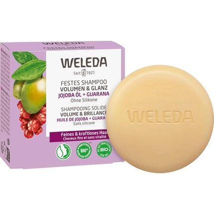 Weleda Organic Solid Shampoo Volume & Shine Natural Cosmetics Hair Care Soap