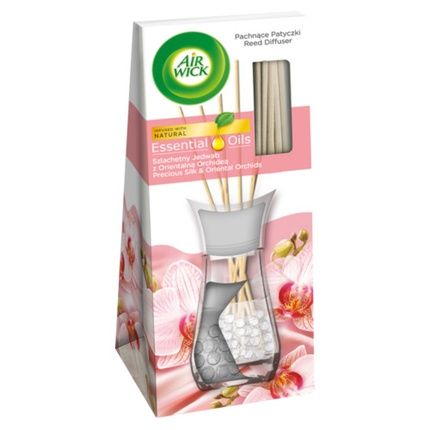 Air Wick Essential Oils Fragrance Sticks Precious Silk With Oriental Orchid - Pack Of 2