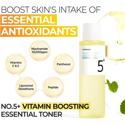 Numbuzin No.5 Toner Vitamin Boosting Essential Toner First Step Skin Care