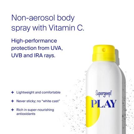 Supergoop! Play Antioxidant Body Mist With Vitamin C 6 Fl Oz Spf 50