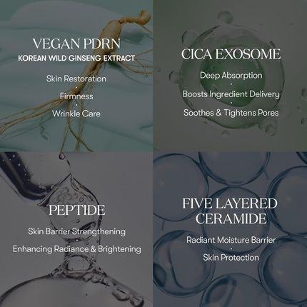 Vt Cosmetics Pdrn Cica Exosome Ampoule Anti-Aging Serum With Ceramide Peptides - Image 3