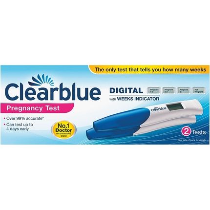 Clearblue Digital Pregnancy Test With Weeks Indicator 2 Test Kit