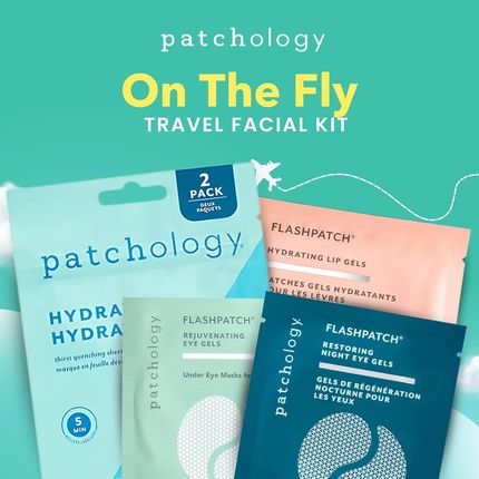 Patchology On The Fly Travel Facial Kit - Travel-Friendly Hydrating Skincare