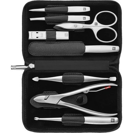 Henckels Twinox Manicure Set Nappa Z Comp 8 Pieces Combs Nail Cleaner 2Xtweezers Nn File I Di