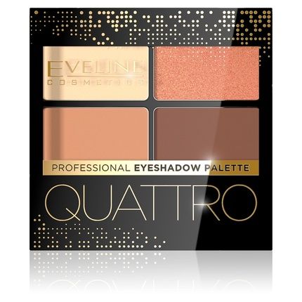Eveline Quattro Professional Eyeshadow Palette - 01, 7.2G