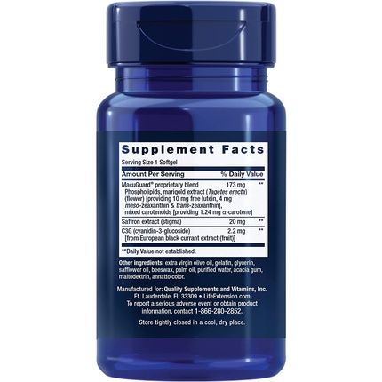 Life Extension Macuguard Ocular Support 60 Softgels