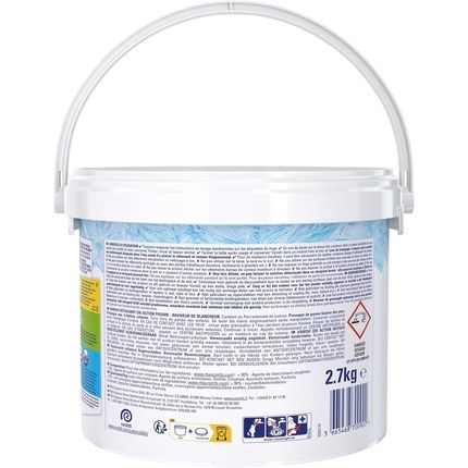 Vanish Oxi Action White Booster Stain Remover & Whitener Effective Powder From 20C 27Kg - Image 3