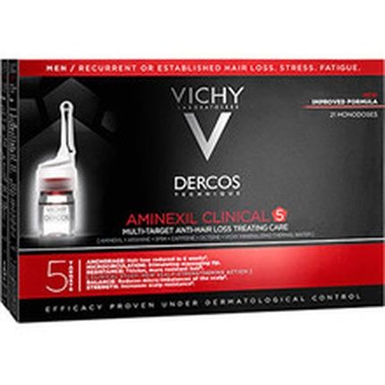 Vichy Dercos Aminexil Intensive 5 Antihair Loss Treatment For Men 42 Vials