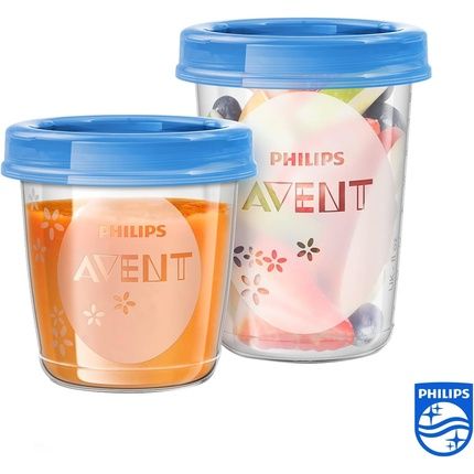 Philips Avent Scf721/20 Baby Food Storage Cups 180/240Ml