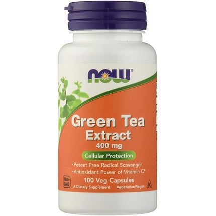 Now Foods Green Tea Extract Capsules Standard 100 Count 400Mg