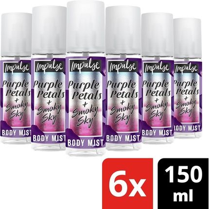 Impulse Purple Petals + Smoky Sky Body Mist Fragrance Spray 150Ml