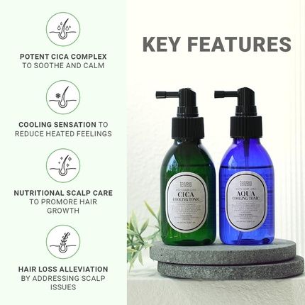 Tenzero Cica Cooling Hair Scalp Tonic 338Oz 100Ml Instant Cooling - Image 3