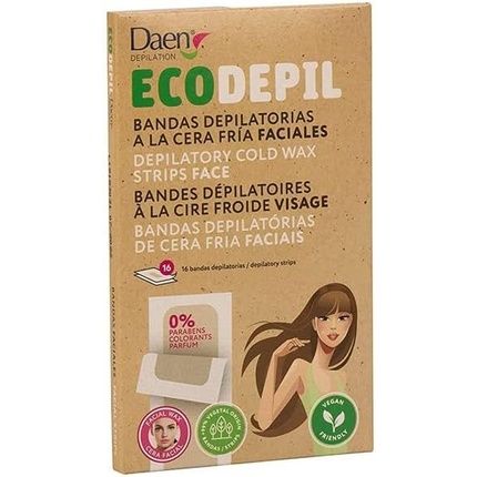 Daen Facial Hair Removal Strips Organic Cold Wax