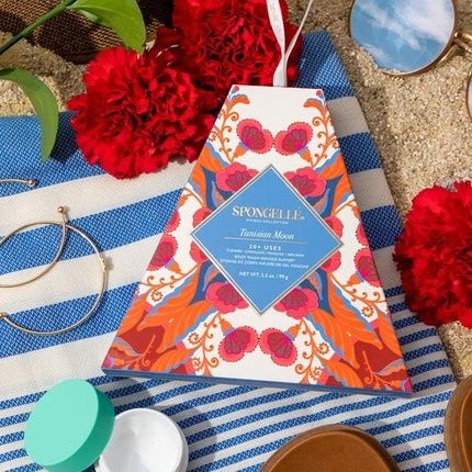 Spongelle Rivera Collection Infused Buffer Sponge With Oils Of Basil And Lemon