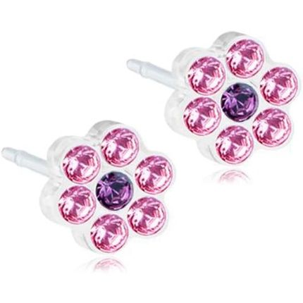 Blomdahl Nickel Free Medical Plastic 5Mm Daisy Stud Earrings