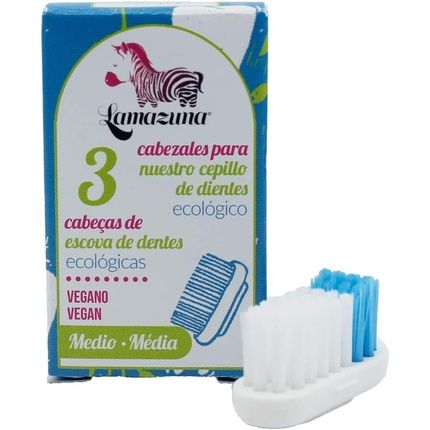 Lamazuna Toothbrush Refill Medium Hard - Pack Of 3
