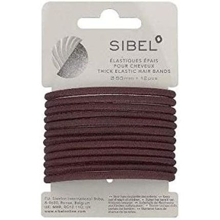 Brown Thick Elastic 12 Piece Sibe