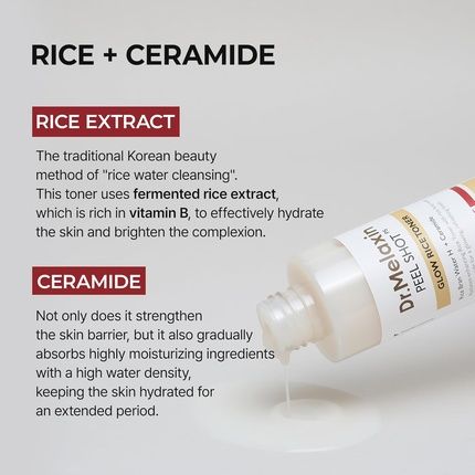 Peel Shot Glowe Rice Toner 200Ml For Hydrated Skin - Image 3