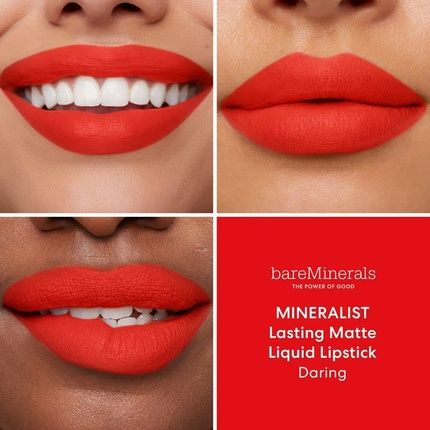 Bareminerals Mineralist Lasting Matte Liquid Lipstick 3.5Ml Daring - Image 3