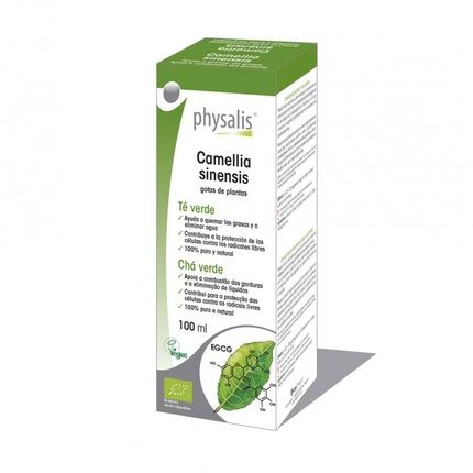 Physalis Organic Green Tea (Camellia Sinensis) Hydroalcoholic Extract 100Ml