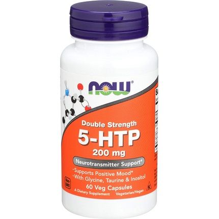 Now Double Strength 5-Htp 200Mg 60 Veg Capsules
