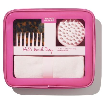 Umberto Giannini Wash Day Hair Accessory Set With Scalp Massager And Scrub