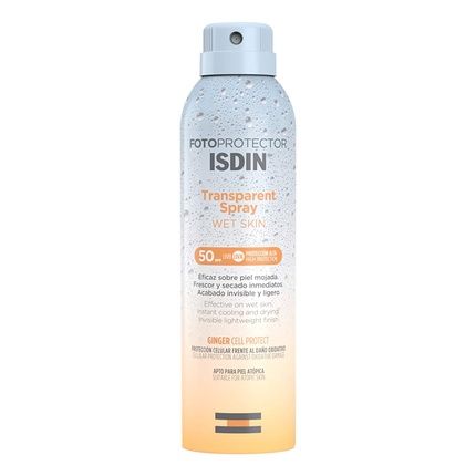 Isdin Fotoprotector Transparent Spray Wet Skin Spf50 Body Protection 250Ml