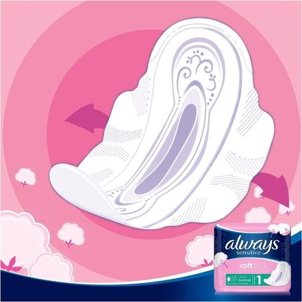 Always Ultra Sensitive Normal Size 1 With Wings Feminine Pads 70G - Image 3
