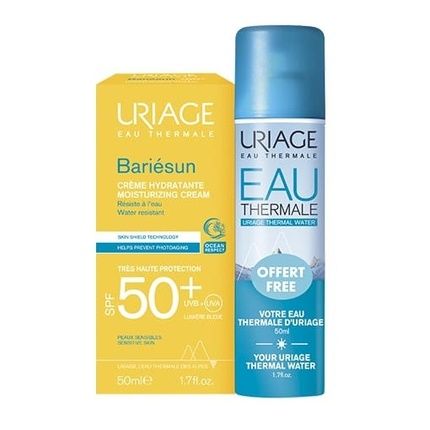 Uriage Bariesun - Moisturizing Sunscreen Cream For Face Spf50 50Ml With Thermal Water 50Ml Offered