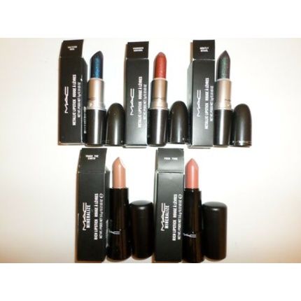 Mac Metallic Mineralize Rich & Powder Kiss Love Me Lipstick 3G & 3.6G