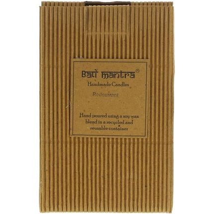 Bali Mantra Hibiscus Glass Silver Redcurrant Candle 500G