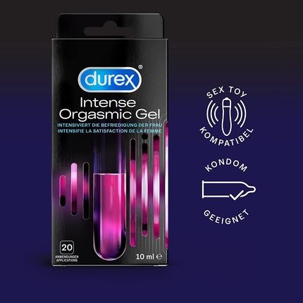 Durex Intense Orgasmic Gel Water-Based Stimulation Gel In A Handy Mini Pump Bottle 10Ml