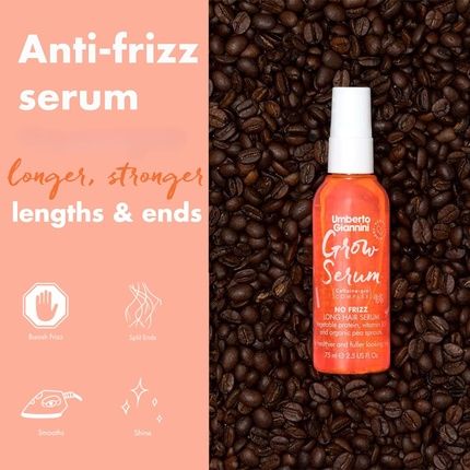 Umberto Giannini Grow Long Hair Strengthening Serum - No Frizz Growth Enhancing Shine Serum 75Ml