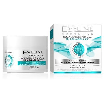 Eveline 3D Collagen Lift Anti-Wrinkle Cream For Mature Skin 50Ml