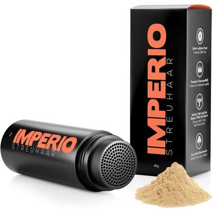 Imperio Hair Thickening Litter In Seconds For Authentic Look 100% Natural Premium Salon Deluxe Medium Blonde