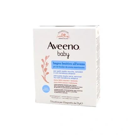 Aveeno Baby Soothing Oat Bath Sachets - Pack Of 5
