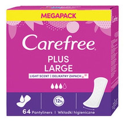 Carefree Plus Large Panty Liners Mild Scent