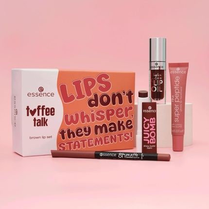 Essence Toffee Talk Brown Lip Set 01 Pout Au Chocolat Lip Liner