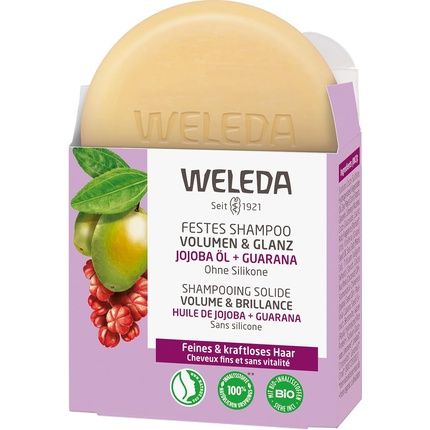 Weleda Organic Solid Shampoo Volume & Shine Natural Cosmetics Hair Care Soap