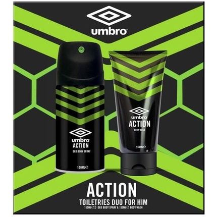 Umbro Action Body Spray And Body Wash 150Ml