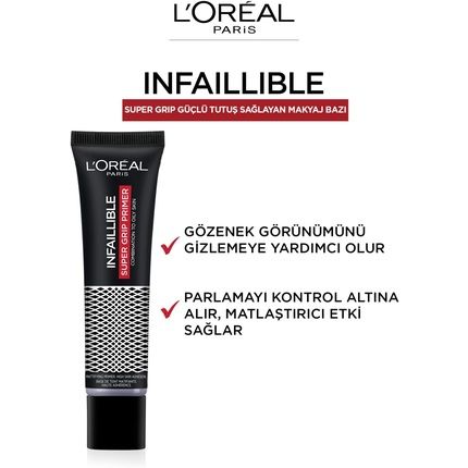 L'Oreal Infallible Super Grip Primer 35Ml - Image 3