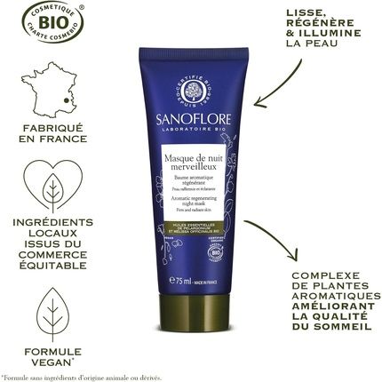 Sanoflore Wonderful Night Mask Organic 75Ml