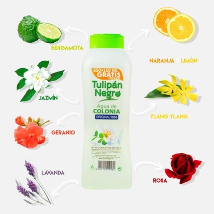 Agua De Colonia Original Tulipan Negro 650Ml + 150Ml - Image 3